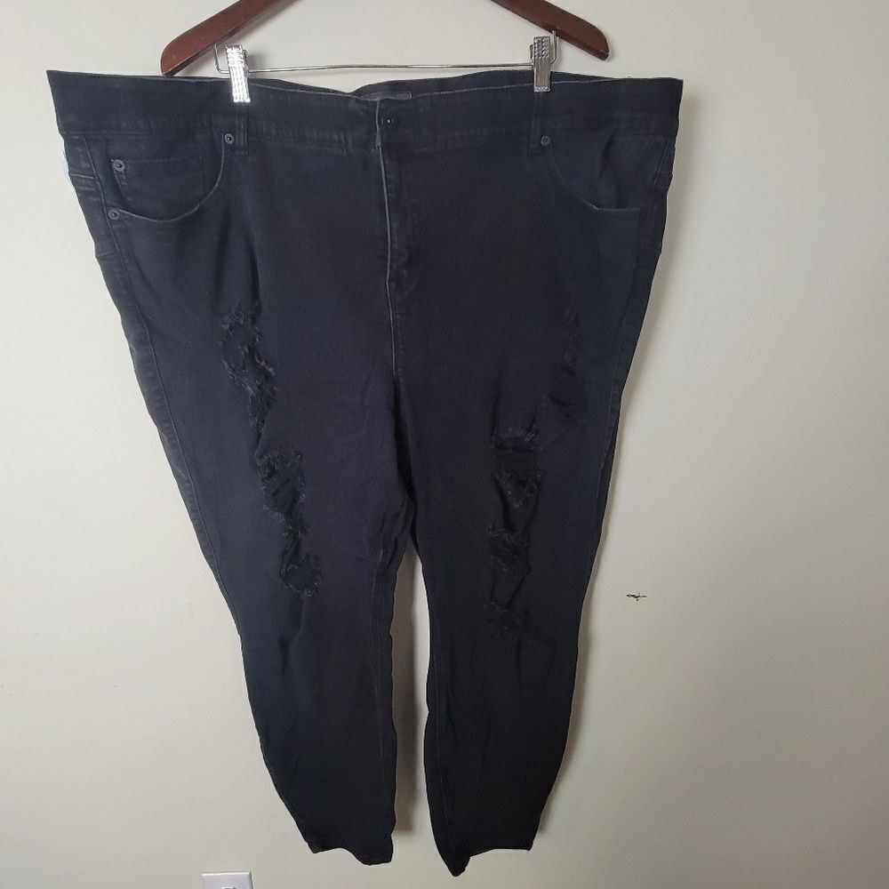 Torrid BOMBSHELL SKINNY JEAN - PREMIUM STRETCH BLACK Plus Size 30R